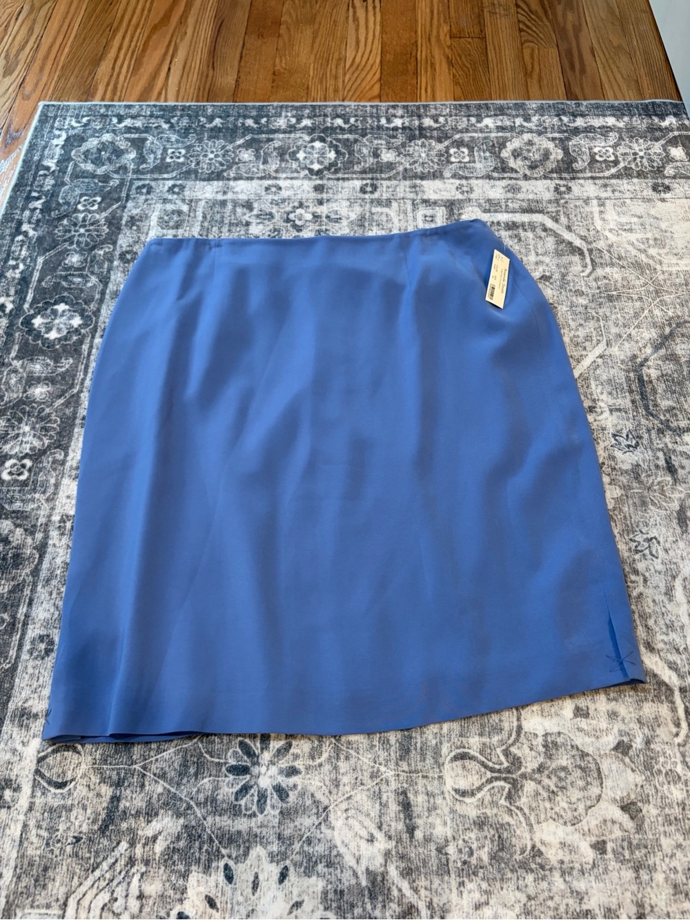 Amanda Smith Vibrant Blue Midi Straight Skirt